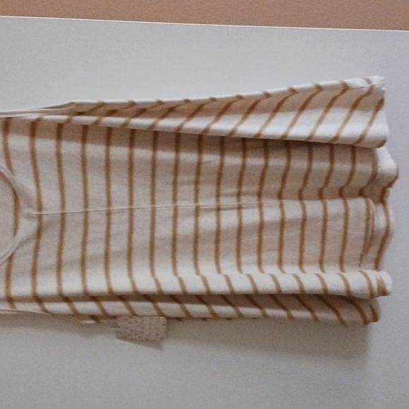 NWT Free People Mid Summer Gold Striped Tank - Picture 2 of 2